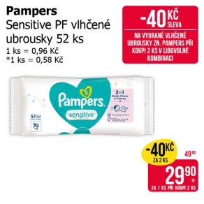 Sleva na produkty Pampers