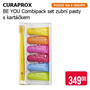 CURAPROX - BE YOU Combipack Set zubní pasty s kartáčkem