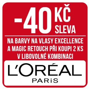 Sleva 40 Kč na barvy na vlasy Excellence a Magic Retouch při koupi 2 ks v libovolné kombinaci