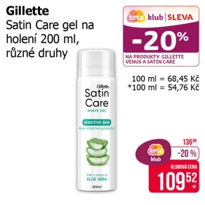 Sleva na produkty Gillette