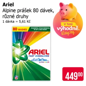 Sleva na produkty Ariel