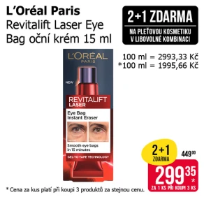 Akce 2+1 zdarma na pleťovou kosmetiku v libovolné kombinaci