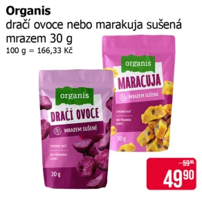 Sleva na produkty Organis