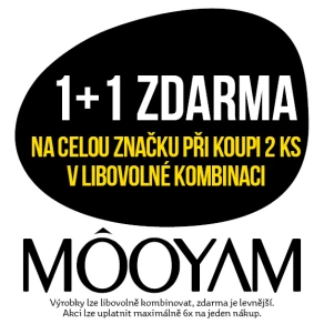 Akce 1+1 zdarma na celou značku Mooyam při koupi 2 ks v libovolné kombinaci