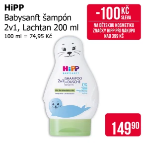 Sleva na produkty HiPP