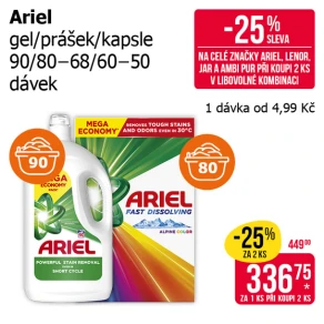 Sleva na produkty Ariel