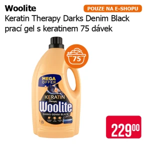 Woolite - Keratin Therapy Darks Denim Black Prací gel s keratinem 75 PD