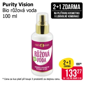 Akce 2+1 zdarma na pleťovou kosmetiku v libovolné kombinaci