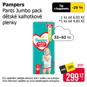 Sleva na produkty Pampers