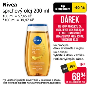 Sleva na produkty Nivea
