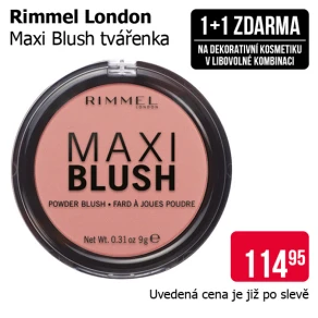 Akce 1+1 zdarma na dekorativní kosmetiku v libovolné kombinaci