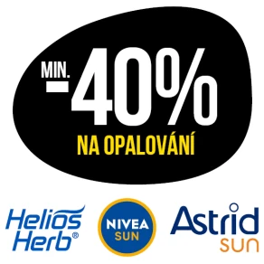 Sleva min. 40 %  na produkty na opalování značek Helios Herb, Nivea Sun a Astrid Sun