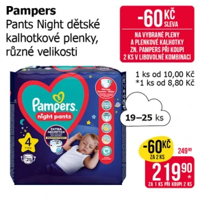 Sleva na produkty Pampers