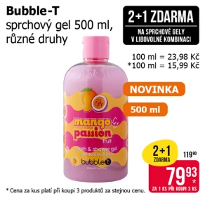 Akce 2+1 na sprchové gely v libovolné kombinaci