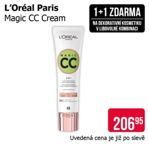 Akce 1+1 zdarma na dekorativní kosmetiku v libovolné kombinaci