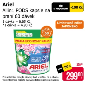 Sleva na produkty Ariel