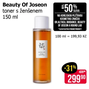Sleva na produkty Beauty of Joseon