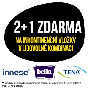 Akce 2+1 zdarma na inkontinenční vložky v libovolné kombinaci