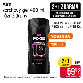 Akce 2+1 na sprchové gely v libovolné kombinaci