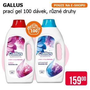 GALLUS - Prací gel 100 PD, různé druhy