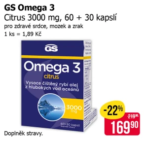 Sleva na produkty GS