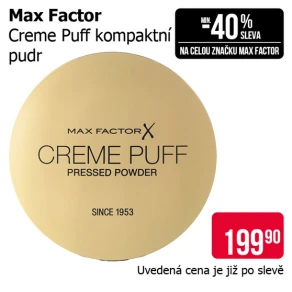 Sleva na produkty Max Factor