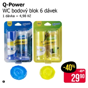 Sleva na produkty Q-Power