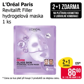 Akce 2+1 zdarma na pleťovou kosmetiku v libovolné kombinaci