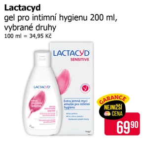Sleva na produkty Lactacyd