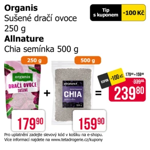 Sleva na produkty Organis