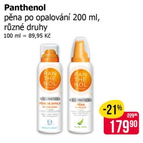 Sleva na produkty Panthenol