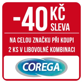 Sleva 40 Kč na celou značku Corega při koupi 2 ks v libovolné kombinaci
