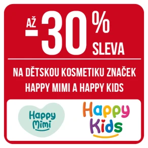 Sleva až 30 % na dětskou kosmetiku značky Happy Mimi a Happy Kids
