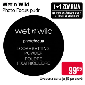 Akce 1+1 zdarma na celou značku Wet n Wild v libovolné kombinaci