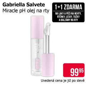 Akce 1+1 zdarma na laky a péči na nehty, rtěnky, lesky, tužky a balzámy na rty značky Gabriella Salvete