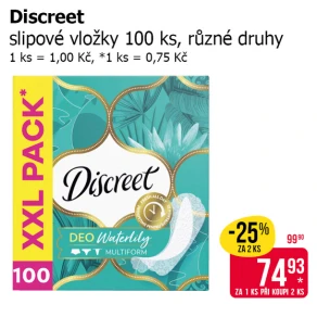 Sleva na produkty Discreet