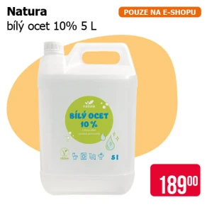 Natura Bílý ocet 10% 5L