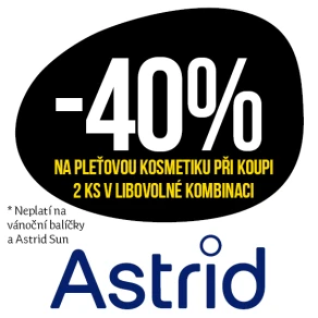 Sleva 40 % na pleťovou kosmetiku značky Astrid při koupi 2 ks v libovolné kombinaci