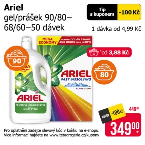 Sleva na produkty Ariel
