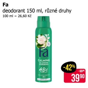 Sleva na produkty Fa
