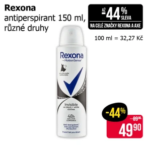 Sleva na produkty Rexona