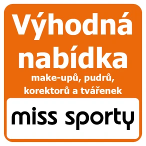 Výhodná nabídka make-upů, pudrů, korektorů a tvářenek značky miss sporty