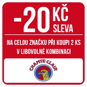 Sleva 20 Kč na celou značku Chante Clair při koupi 2 ks v libovolné kombinaci