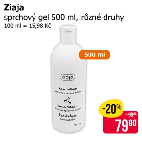 Sleva na produkty Ziaja