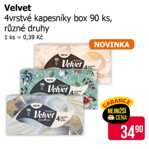 Sleva na produkty Velvet