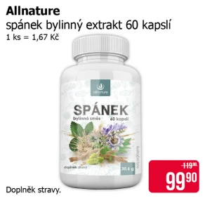 Sleva na produkty Allnature