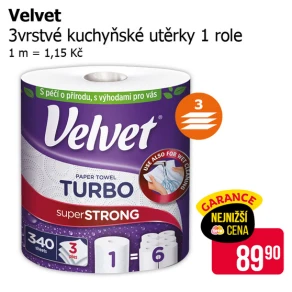 Sleva na produkty Velvet
