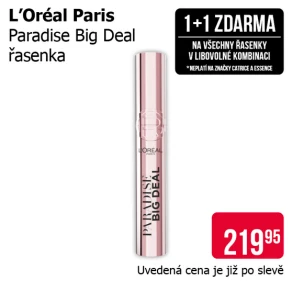 Akce 1+1 zdarma na všechny řasenky v libovolné kombinaci