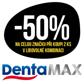 Sleva 50 % na celou značku DentaMax při koupi 2 ks v libovolné kombinaci