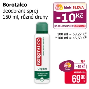 Sleva na produkty Borotalco